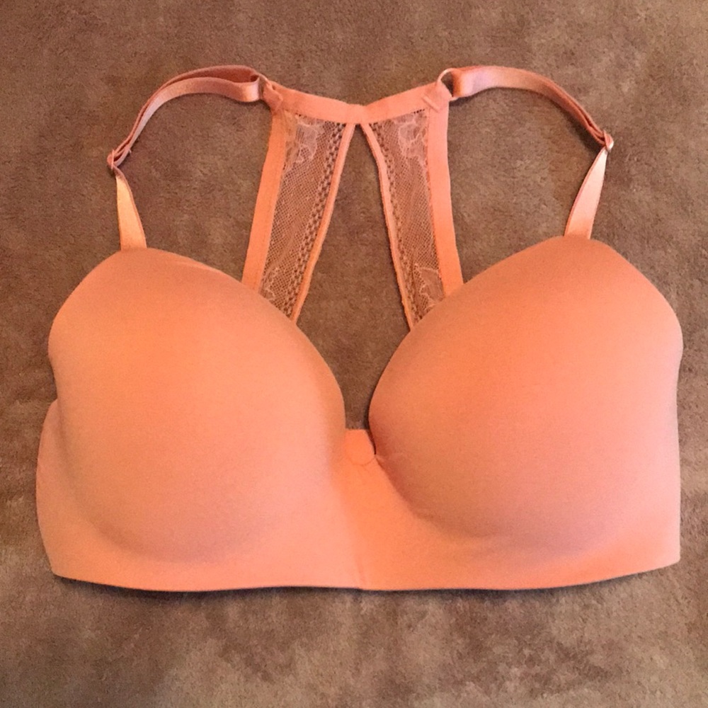 Victoria’s Secret lace racer back bra, 36DD